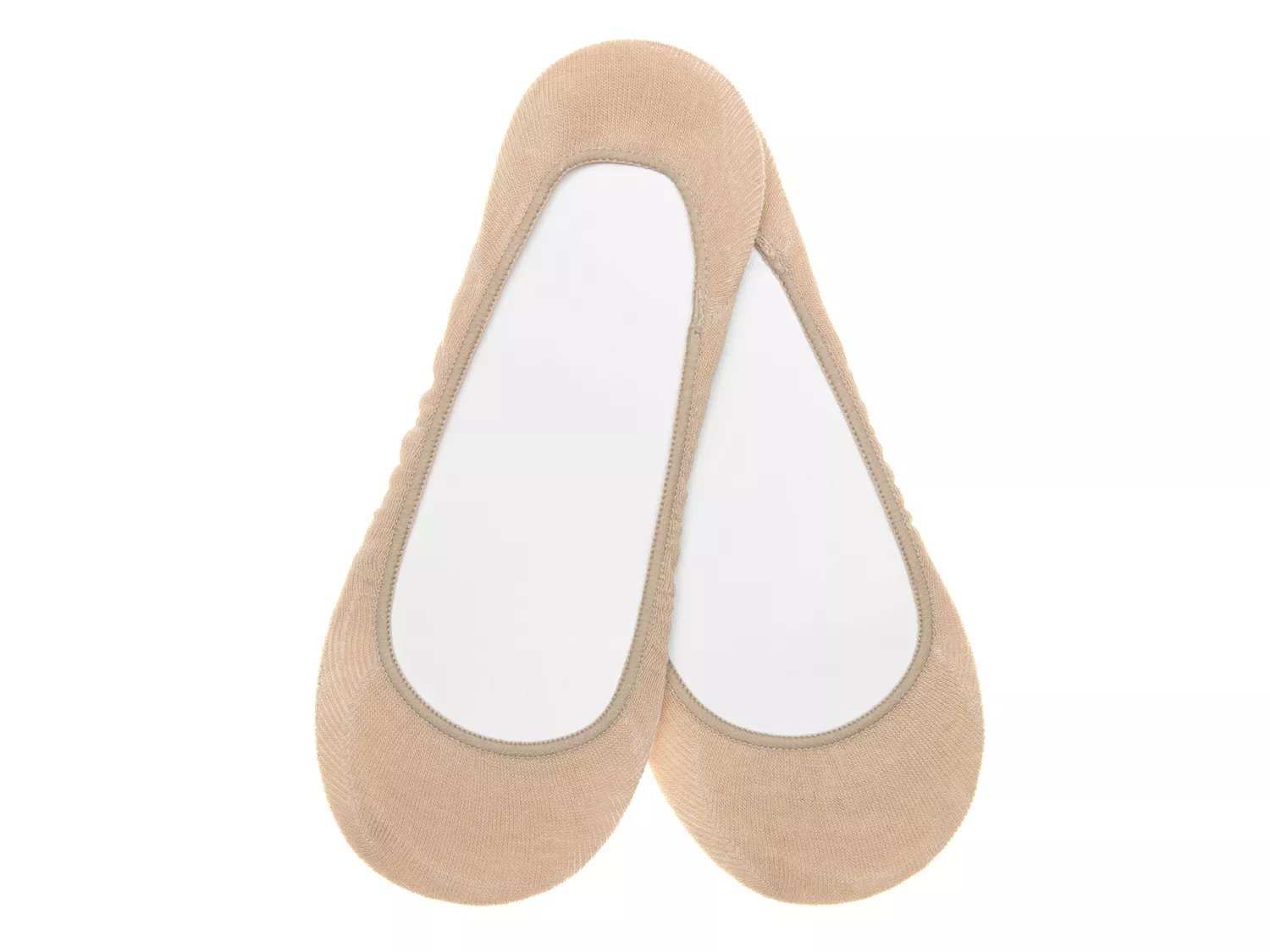 

Носки Hue Cotton Women's No Show Liners - 2 Pack, бежевый