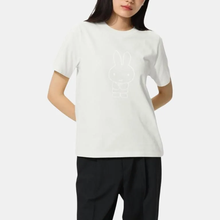 Футболка Miffy, FW25, женская UNIQLO, светло-зеленый — фото 4