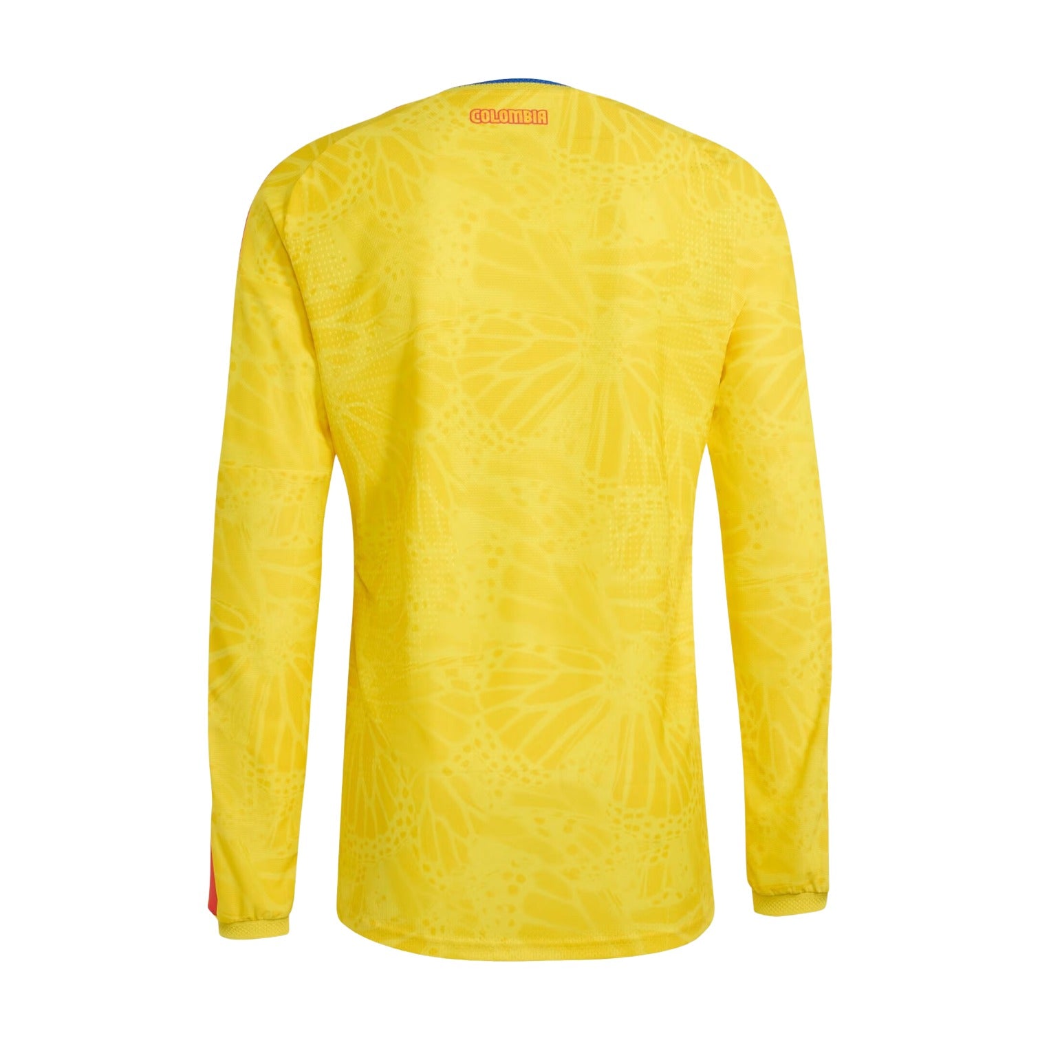 Футболка Adidas Colombia 26 Home Authentic с длинным рукавом, цвет 'Impact Yellow' — фото 2