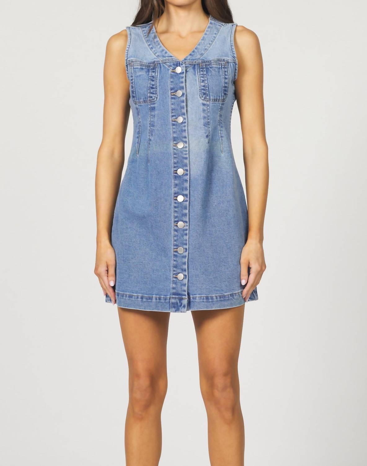 

Sabrina Denim Dress In Blue DEAR JOHN DENIM