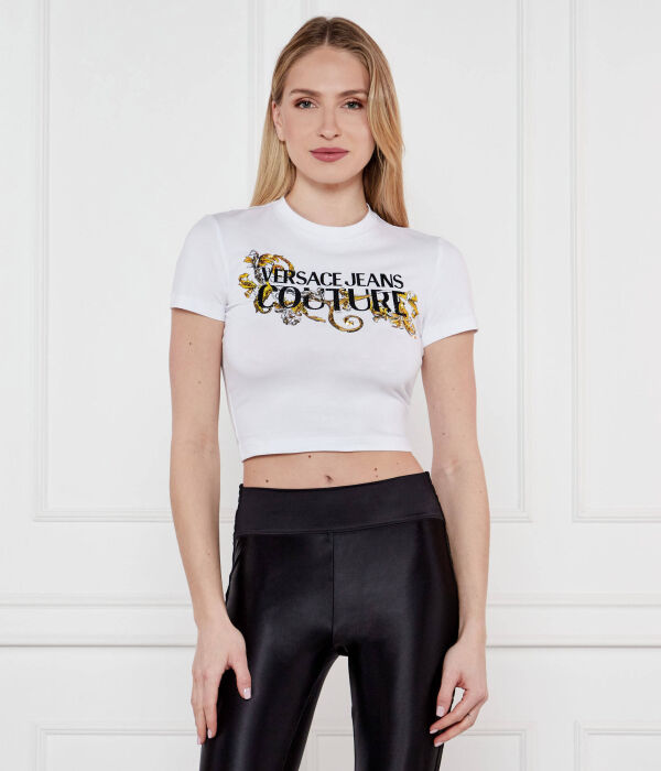 

Футболки Cropped fit Versace Jeans Couture, белый