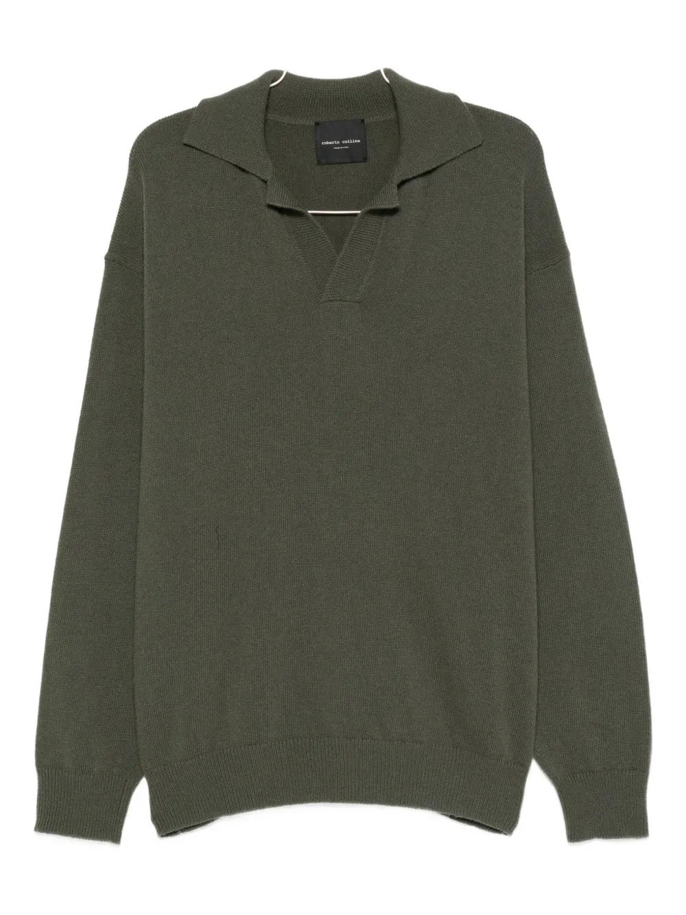 

Поло из кашемировой смеси Roberto Collina, зеленый