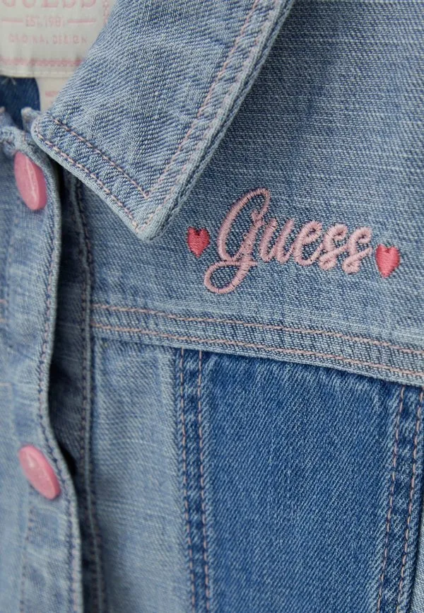 Джинсовая куртка bestickte Guess, Blau — фото 3