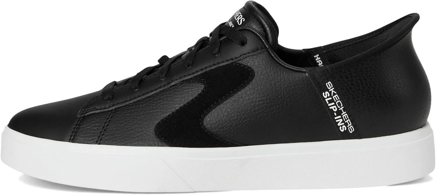Мужские слипоны Skechers Eden Lx Strando Platform с возможностью снятия сандалий без помощи рук, Black White — фото 4