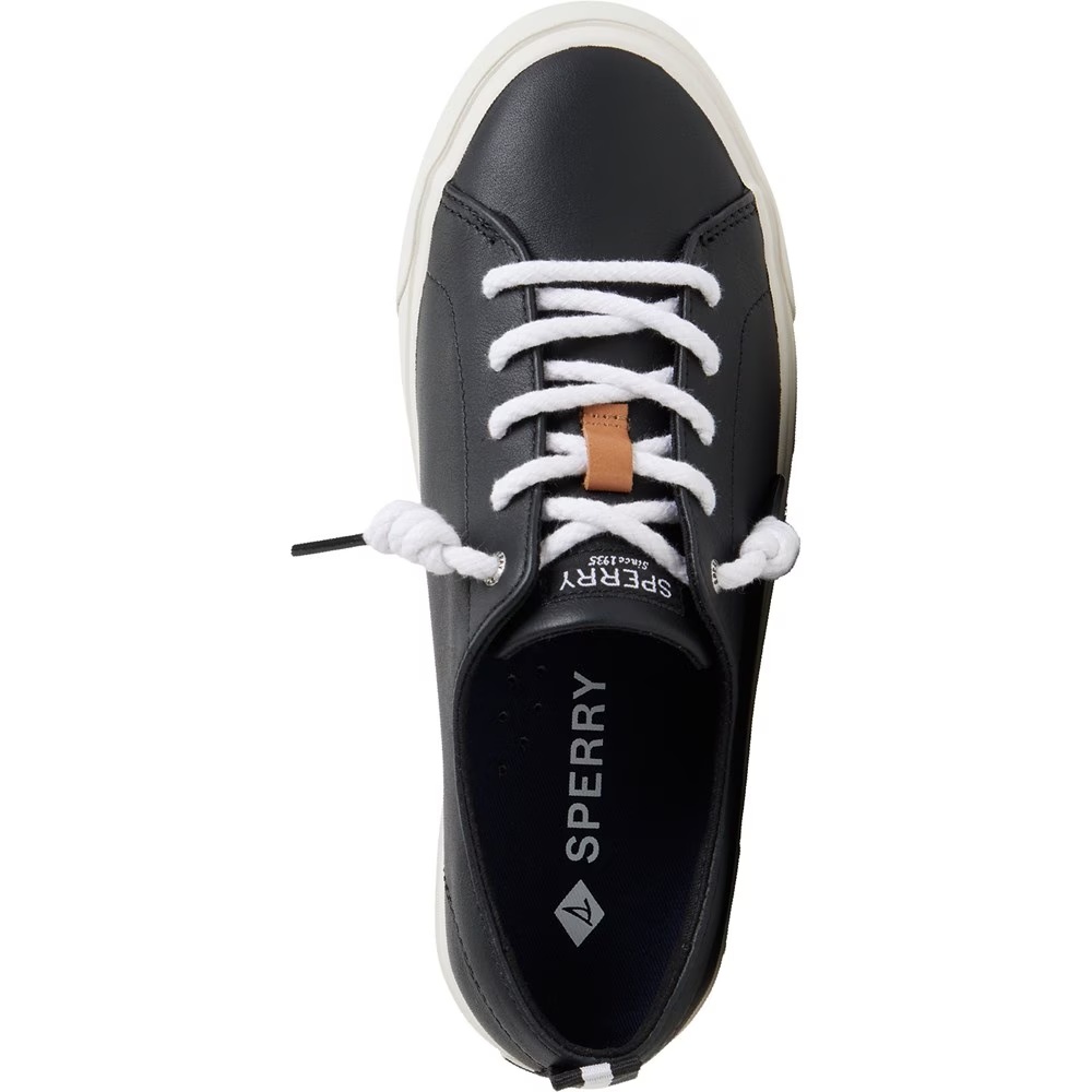 Кроссовки Cove из кожи на платформе со шнурками Sperry, черный — фото 4