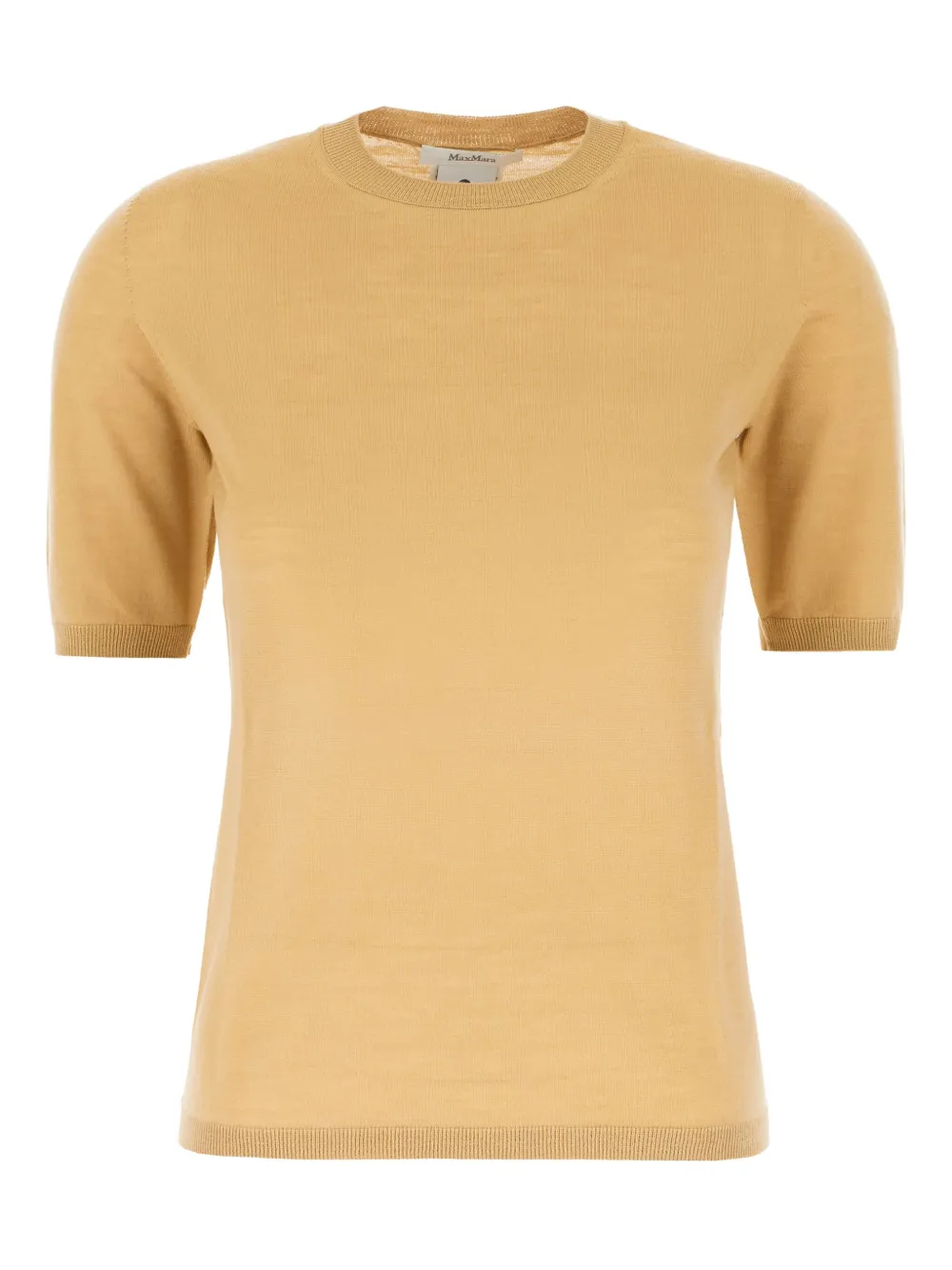 

Футболка с короткими рукавами и круглым вырезом MAX MARA, коричневый