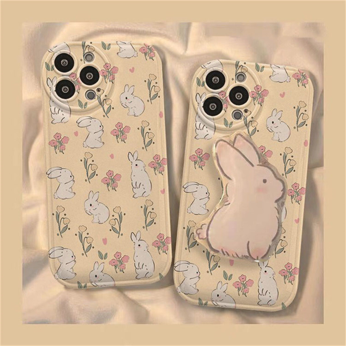 

Чехол для телефона X-It, Broken flower rabbit + white bracket