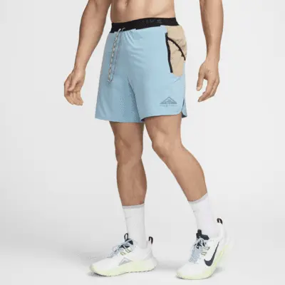 

Шорты Nike Trail Second Sunrise, цвет Denim Turquoise/Khaki/Black
