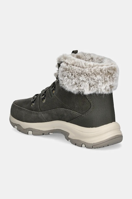 Зимние ботинки женские Skechers Trego Snow Worries из замши и искусственного меха, зеленый — фото 3