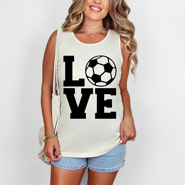 

Футболка Love soccer garment dyed Simply Sage Market, Ivory