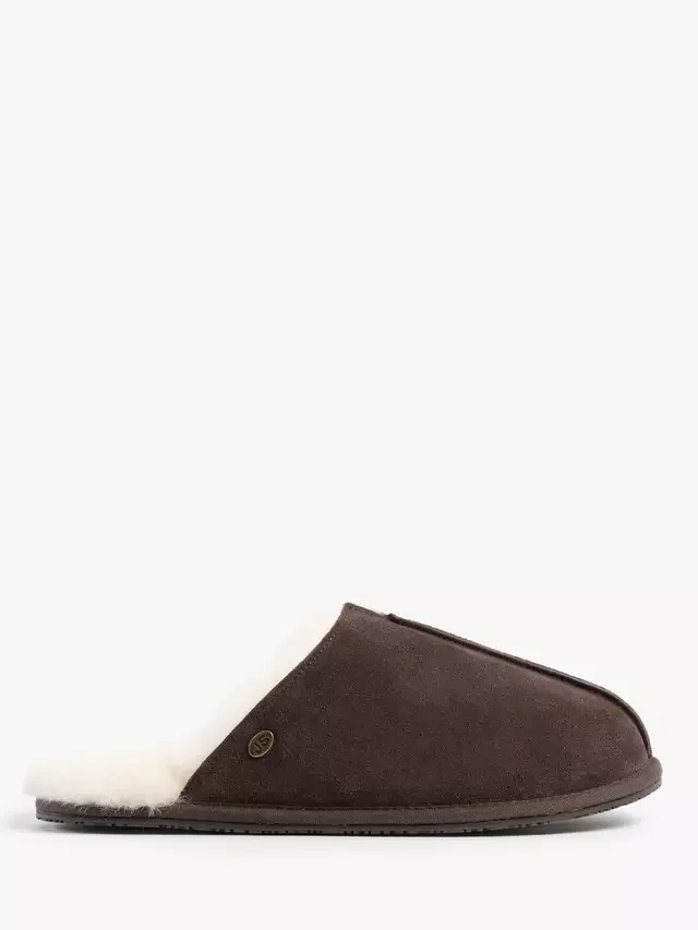 Тапочки-мулы из овчины Jude Just Sheepskin, Chocolate