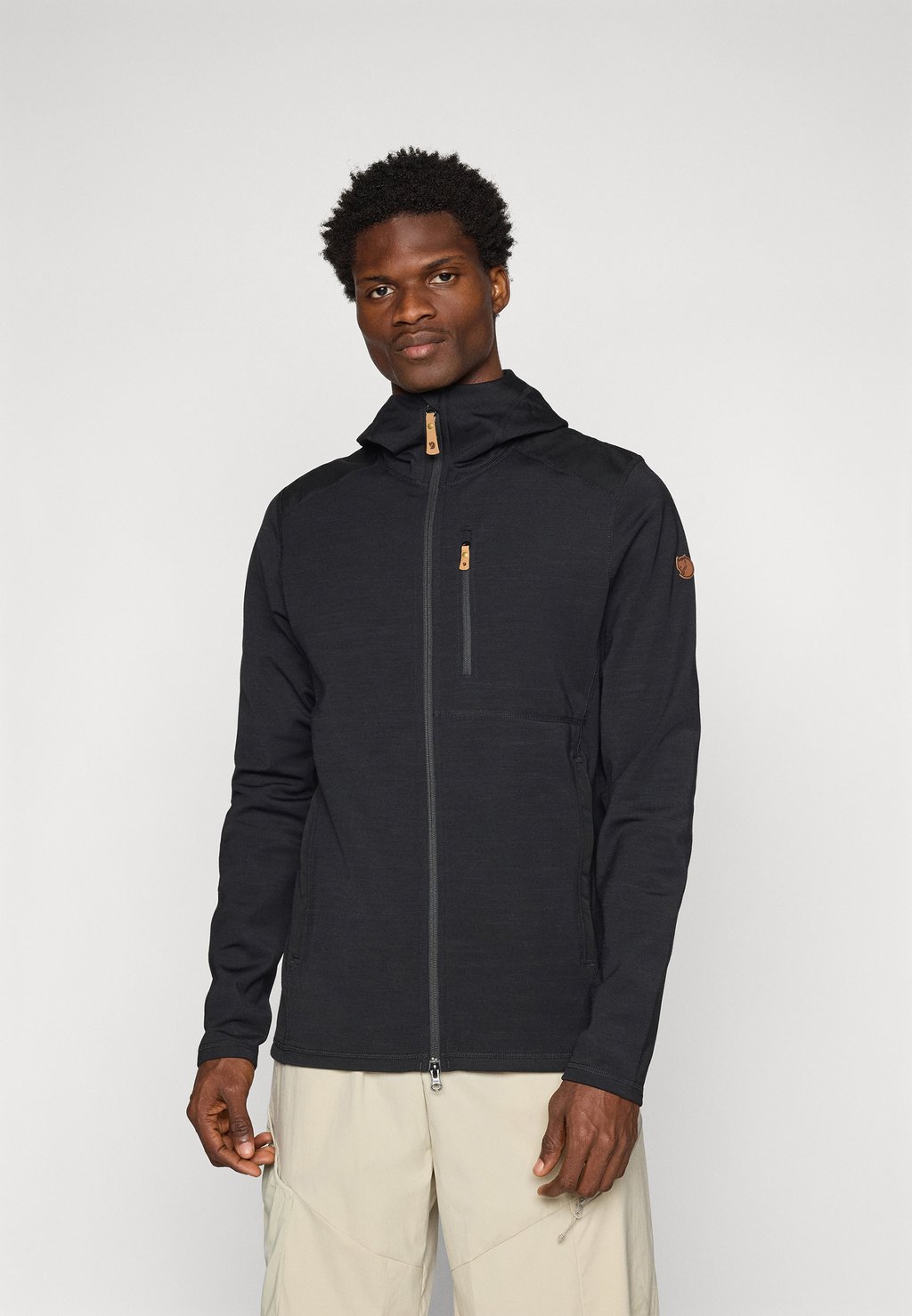 

Толстовка на молнии KEB FLEECE HOODIE Fjällräven, черный