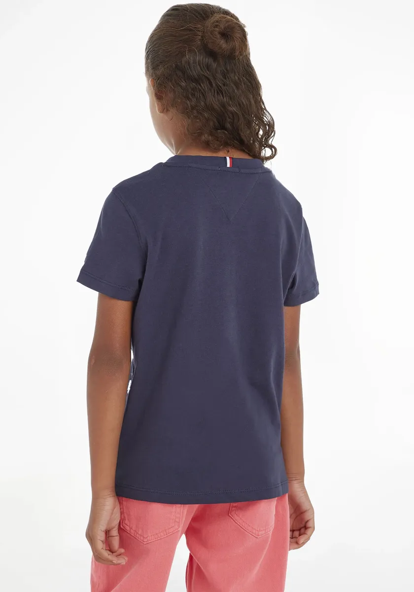 Футболка Tommy Hilfiger "ESSENTIAL TEE", Children's Kids Junior MiniMe, для мальчиков и девочек, цвет морской волны — фото 3