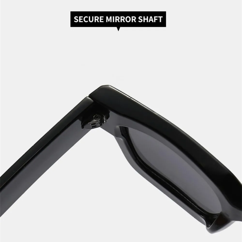 

Ретро-солнцезащитные очки для женщин и мужчин, винтажные, в массивной толстой оправе, защита от УФ-излучения UV400, черно-желтые, один размер TYUVIVO, Black Yellow