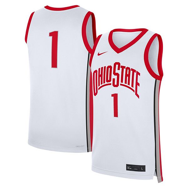 

Мужская белая реплика футболки Ohio State Buckeyes Nike