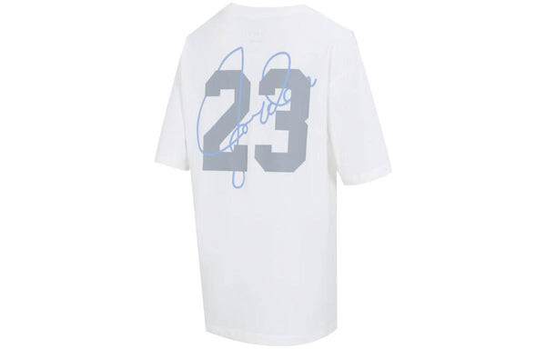 Футболка (WMNS) Air Jordan Logo T-shirt 'White', белый — фото 2