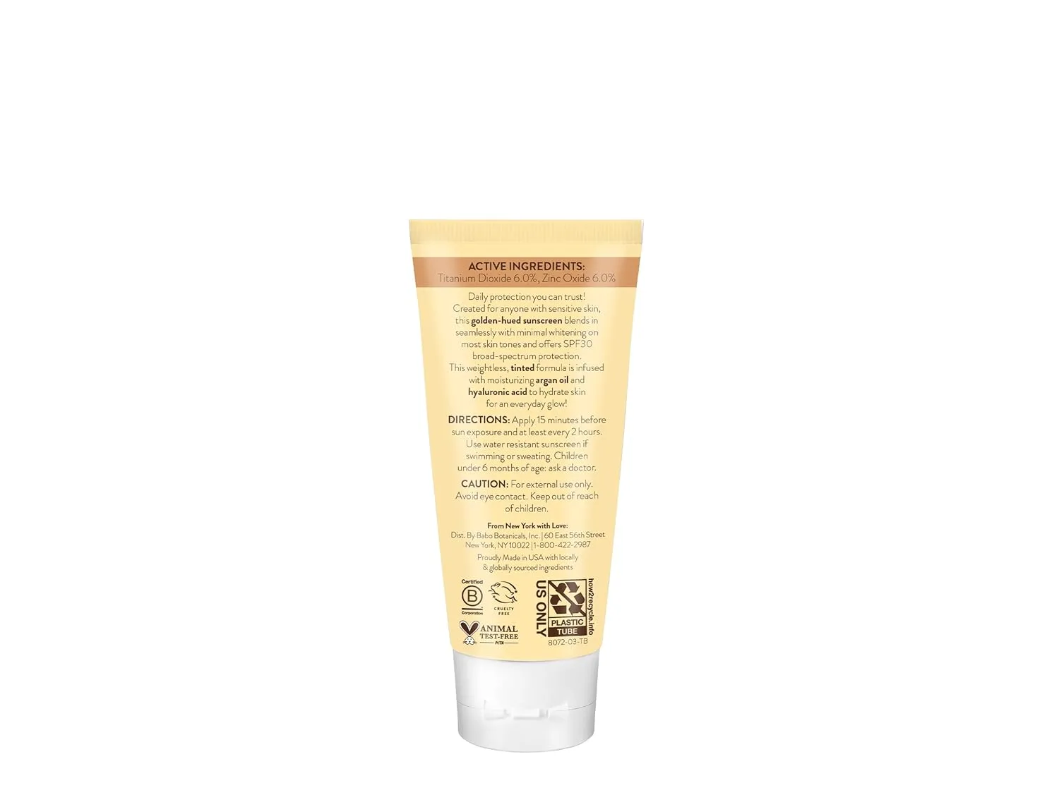 Babo Botanicals Daily Sheer Mineral Tinted Sunscreen SPF30 - Natural Zinc Oxide & Titanium Dioxide - Tinted - Healthy Glow - Fragrance-Free - Rosehip Oil & Hyaluronic Acid - For Face - For all ages, Natural Glow — фото 2