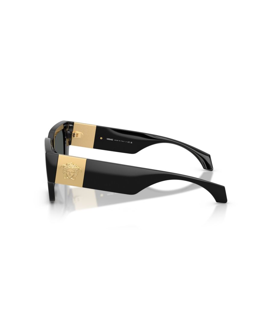 Женские квадратные солнцезащитные очки, VE4497U Versace, Black — фото 2