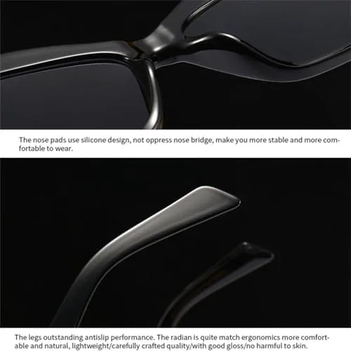 

Солнцезащитные очки для женщин и мужчин в стиле ретро, ​​женские солнцезащитные очки для активного отдыха, защита от ультрафиолета UV400 MTZJH, Black Black