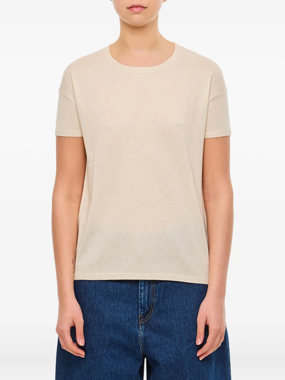 

Джемпер с короткими рукавами и круглым вырезом HIRA, нейтральный