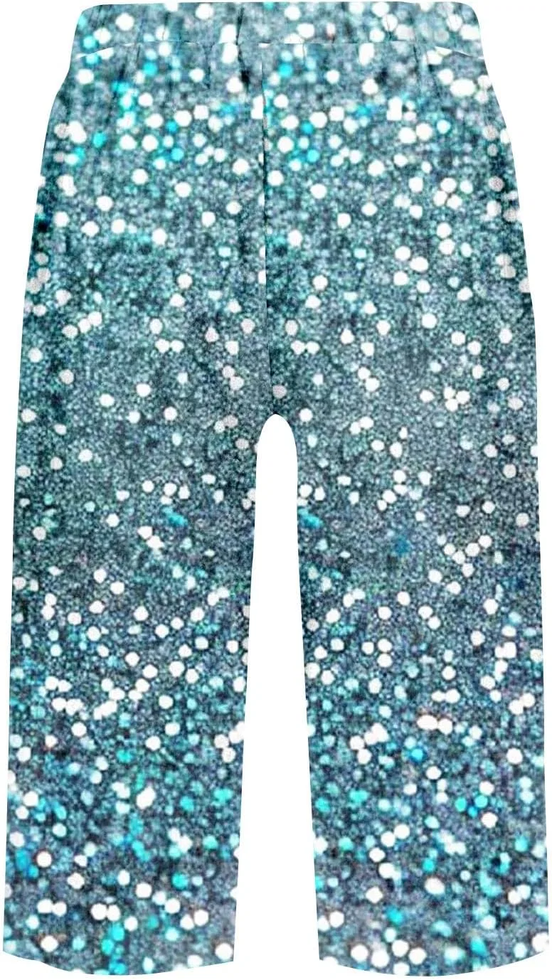 Шорты бермуды женские, Cotton Linen, Wide Leg, Oi335-cyan — фото 4