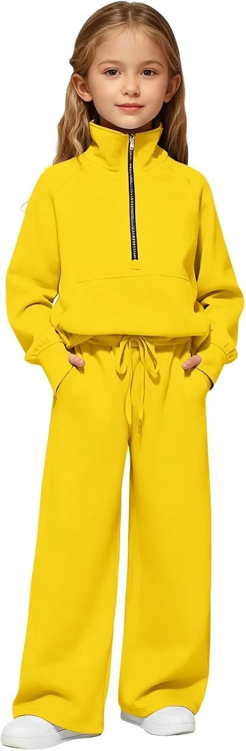 Детский спортивный костюм с капюшоном, Generic, 2 предмета, B-yellow