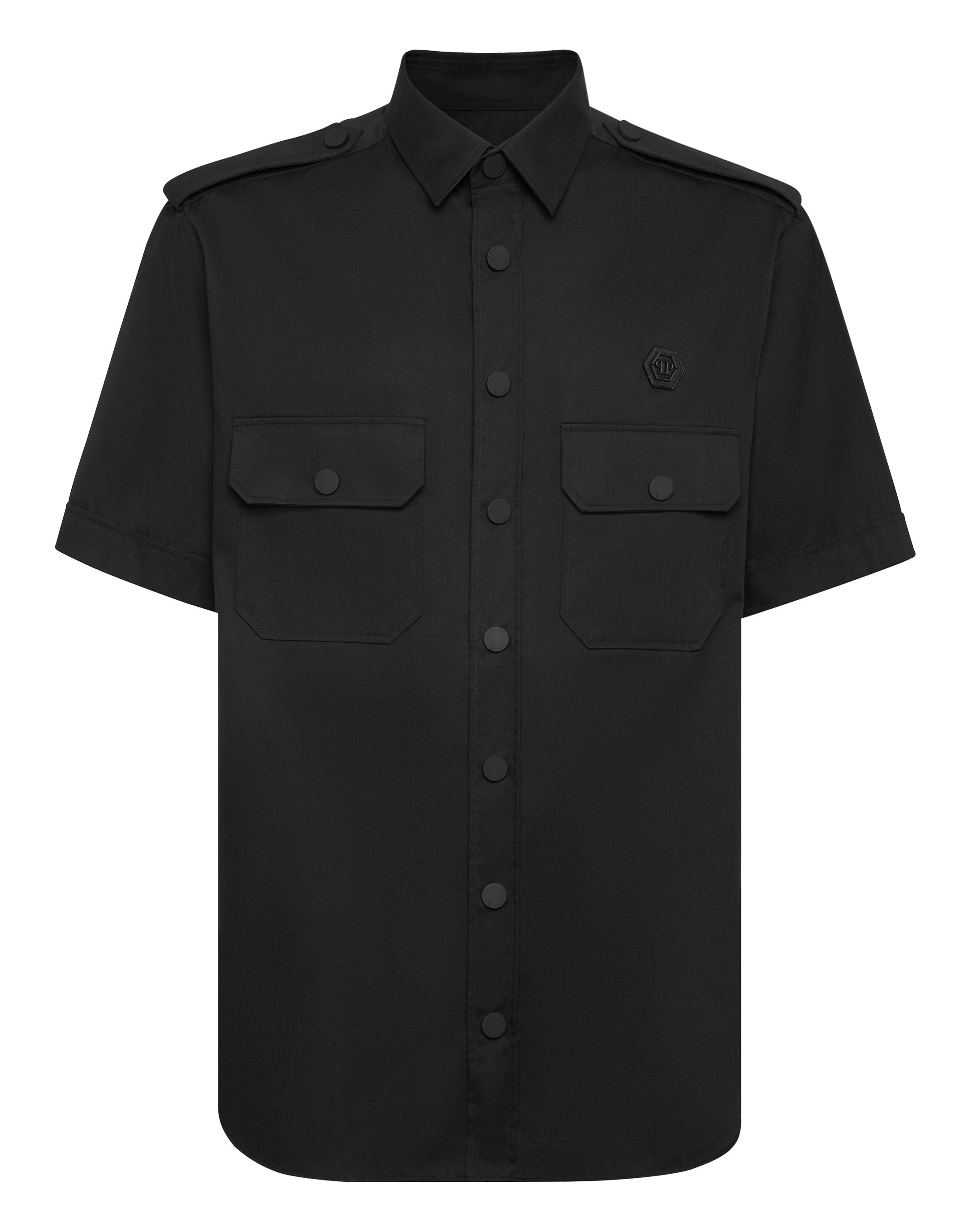 

Военная рубашка SS Gothic Plein PHILIPP PLEIN, черный