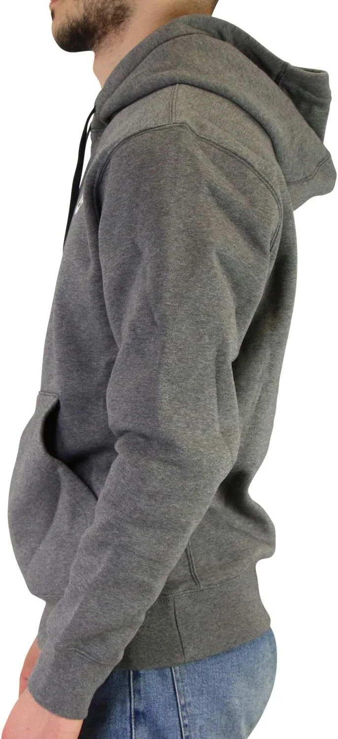 Флисовая худи Nike, Charcoal Heather/Anthracite/White — фото 2