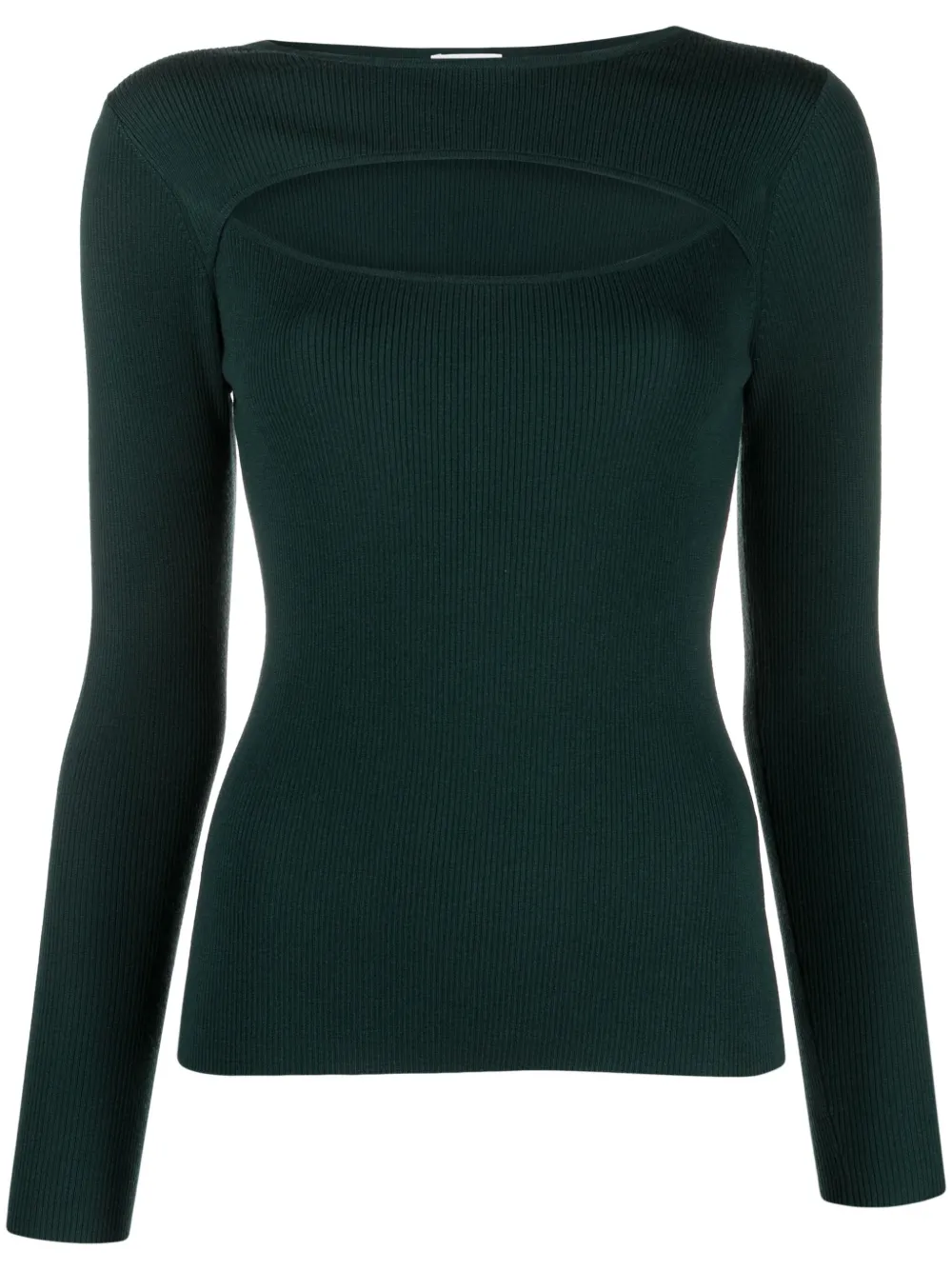

Топ с вырезом ALLUDE, зеленый