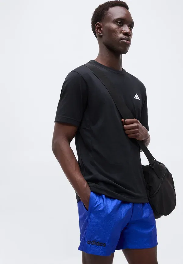 Шорты спортивные графические Adidas Performance, королевский синий — фото 4