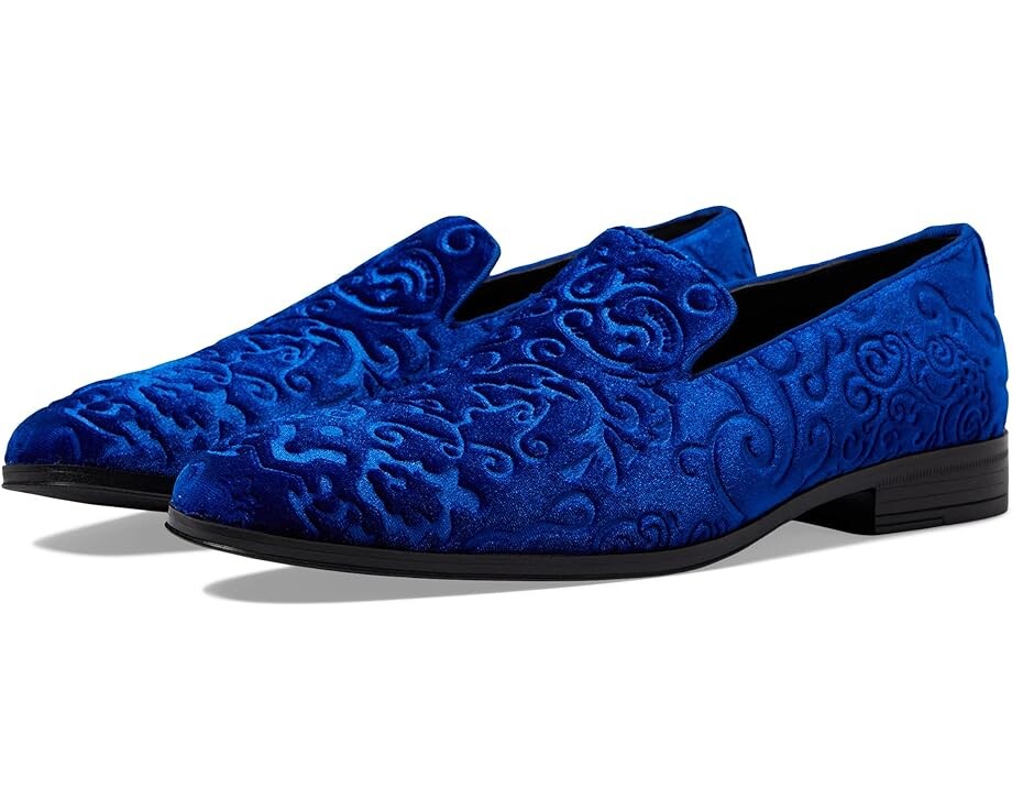 

Лоферы Stacy Adams Saunders Velour Slip-On, цвет Royal Blue