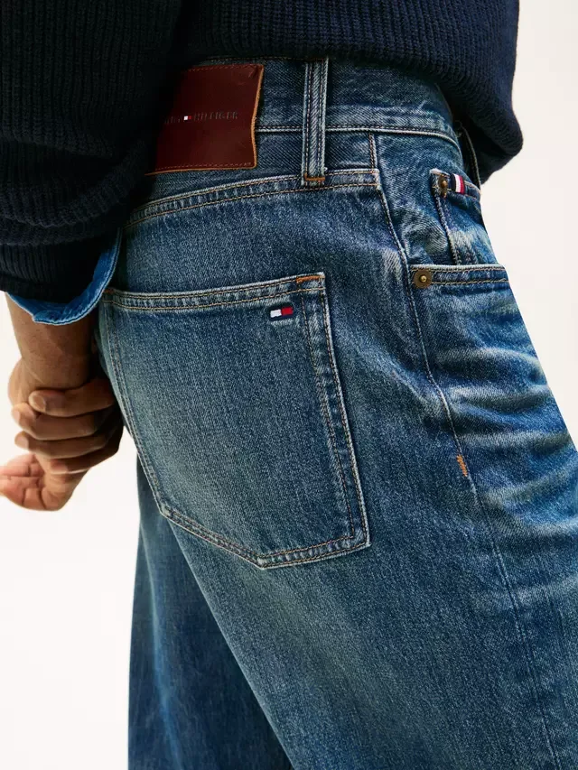 Джинсы прямого кроя, синий индиго Tommy Hilfiger — фото 4