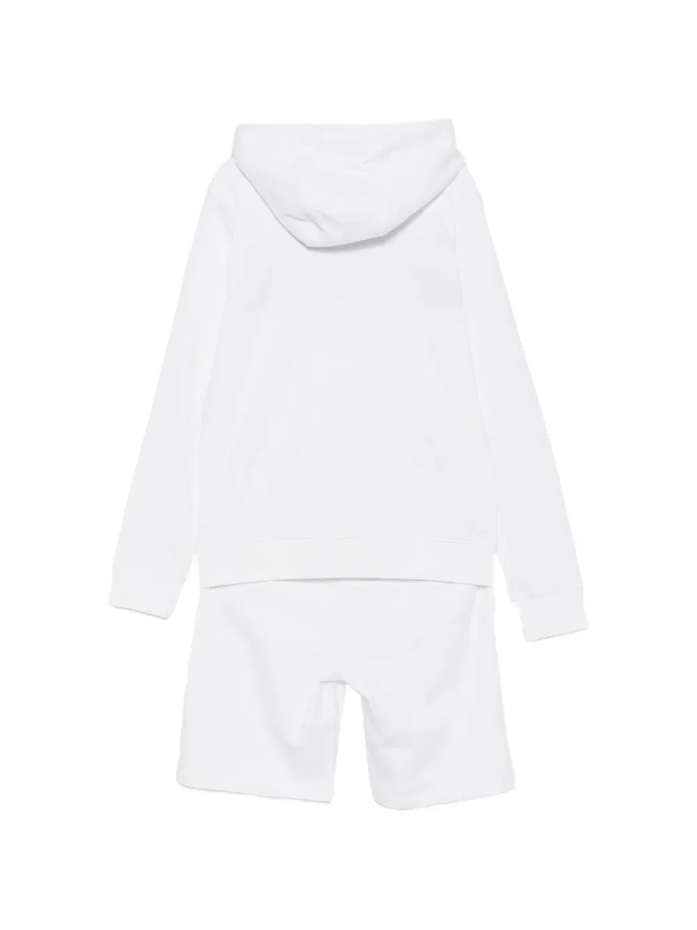 Комплект из худи и шорт с вышитым логотипом Tommy Hilfiger Junior, белый — фото 2