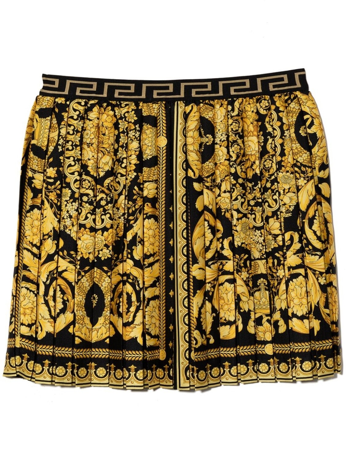 

Versace Kids юбка с принтом Barocco Kids, черный