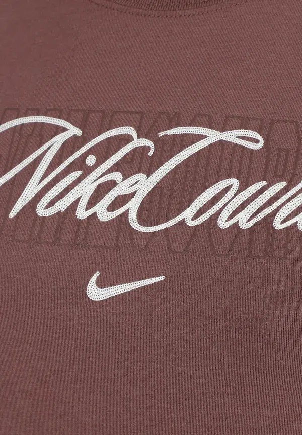 Футболка Nike Performance Tee heritage court mod print t-shirt, тату/парус — фото 3
