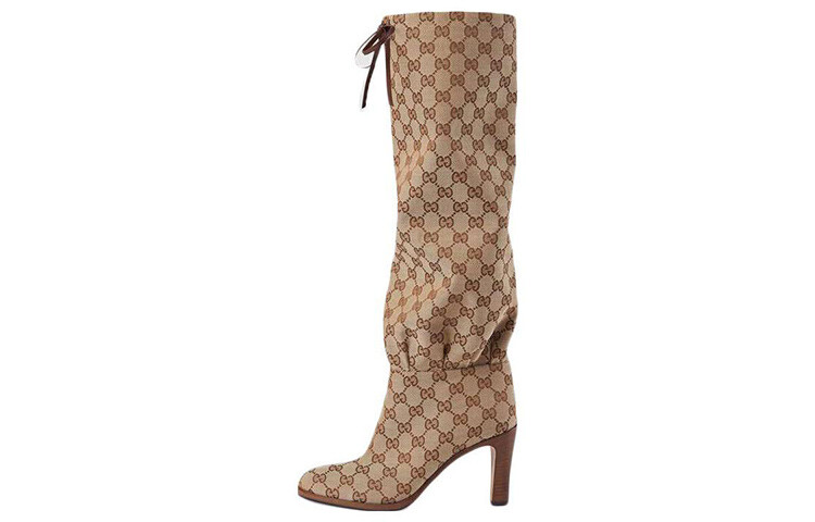 Сапоги женские Gucci высокие, коричневый