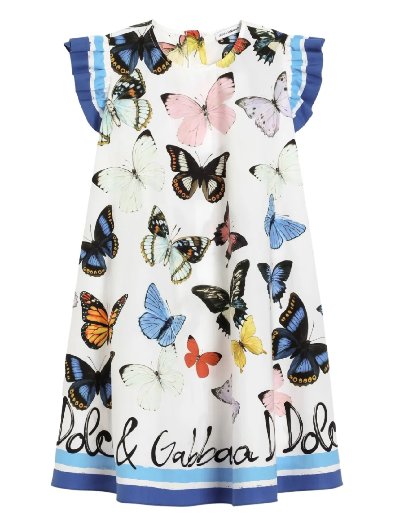 

Dolce & Gabbana Kids платье с принтом, белый