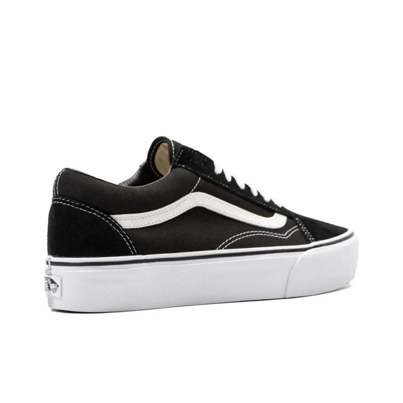Vans Амортизация, износостойкие низкие детские повседневные кроссовки Black для подростков — фото 4