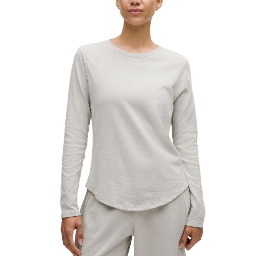 

Футболка Love, женская, с круглым вырезом, умеренная посадка Lululemon, dove серый/dvgy