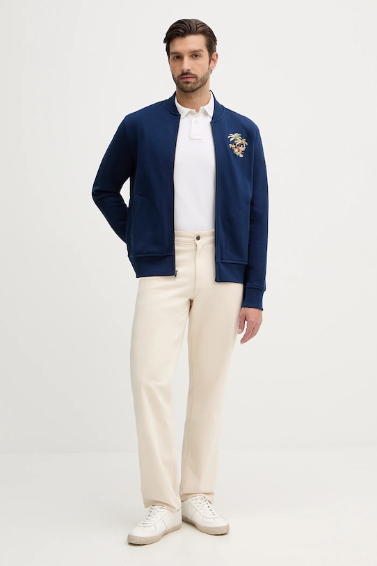 Хлопковая толстовка с длинным рукавом Polo Ralph Lauren, синий — фото 2