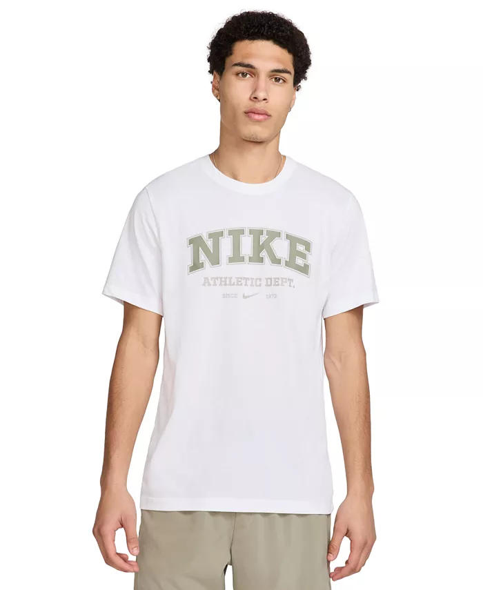 

Мужская футболка с коротким рукавом и логотипом Dri-FIT Fitness Nike, белый