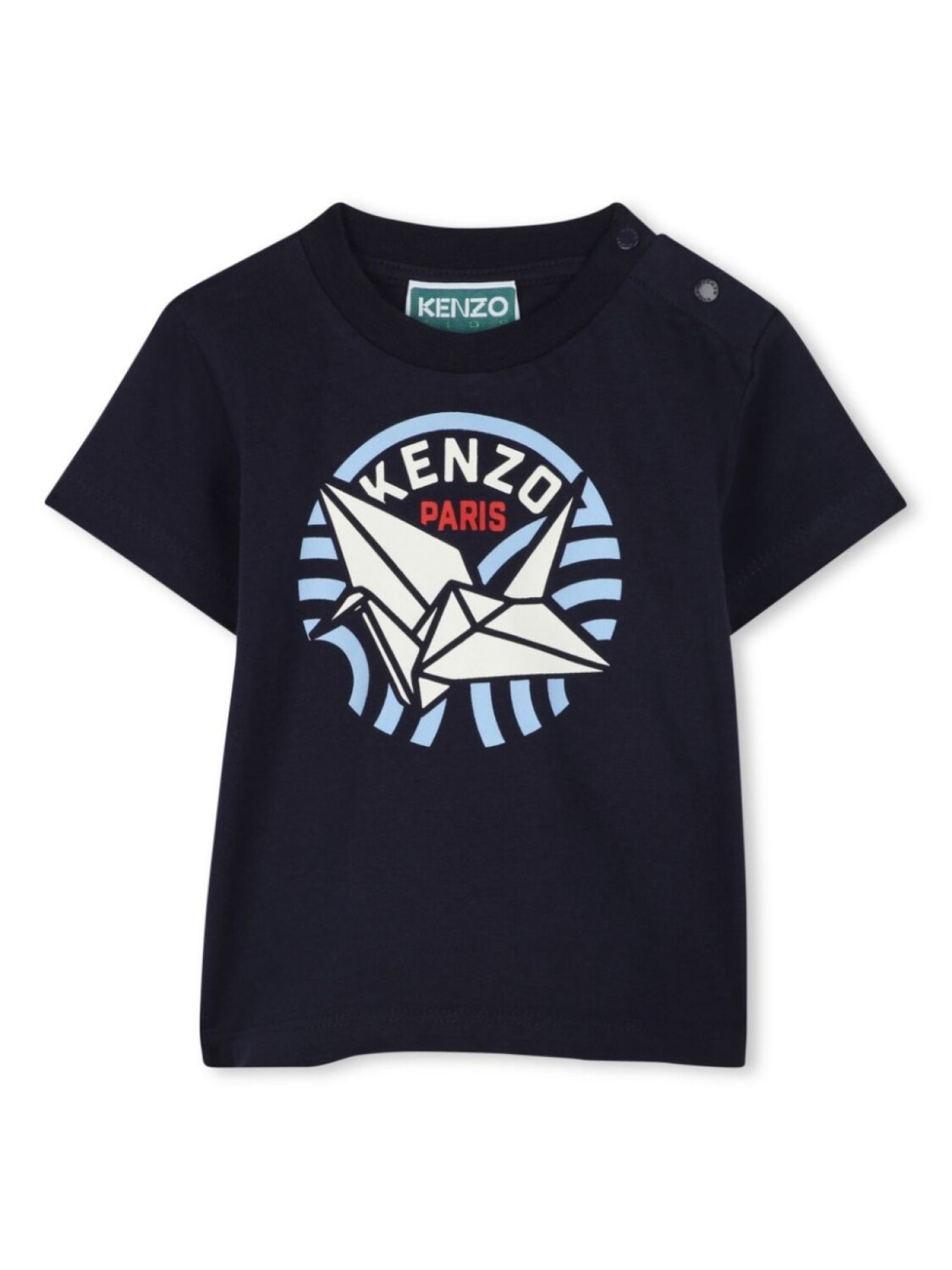 

Футболка с графичным принтом Kenzo Kids, синий