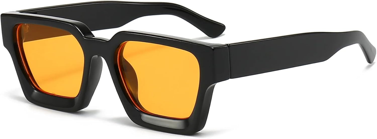 

Мужские солнцезащитные очки в оправе, роскошные солнцезащитные очки в стиле ретро, ​​модные солнцезащитные очки с защитой от УФ-излучения UV400, унисекс, женские очки SZVVBKK, Black Orange