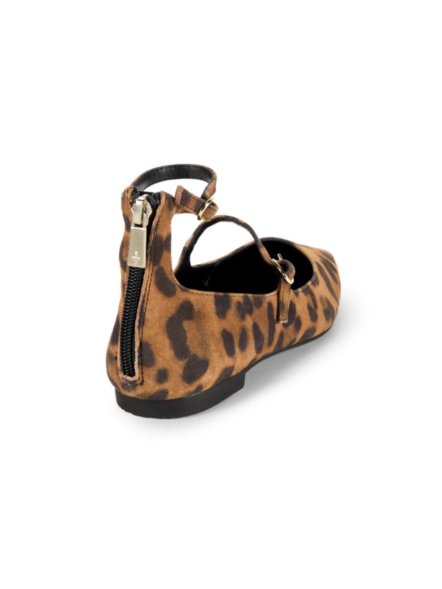 Кожаные балетки с леопардовым принтом Nolita Kenneth Cole, цвет Leopard — фото 3