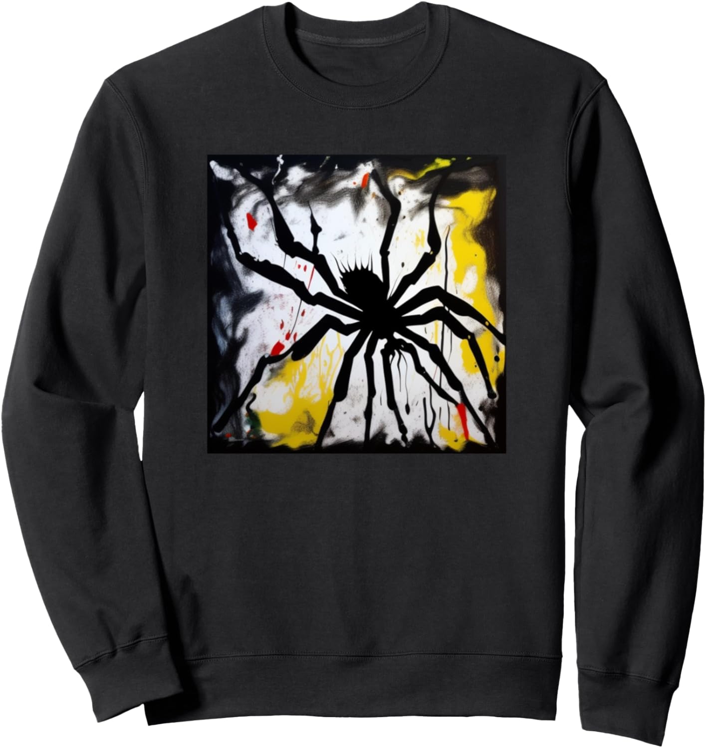 

Красочный силуэт паука, толстовка для любителей пауков Spider Art Merch Men Women - Kids Boys Girls Gift, черный