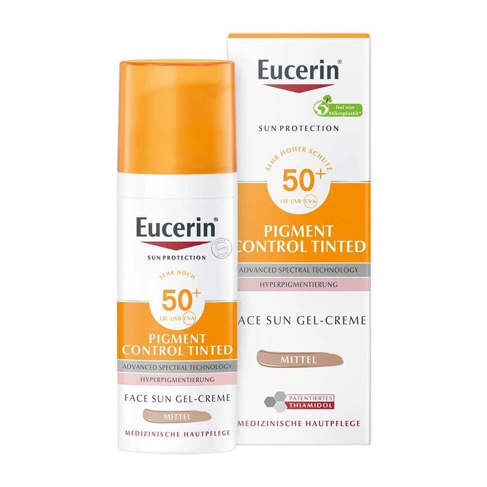 Солнцезащитный флюид «Sun Fluid Pigment Control Medium» SPF 50+ от EUCERIN Eucerin, Size M