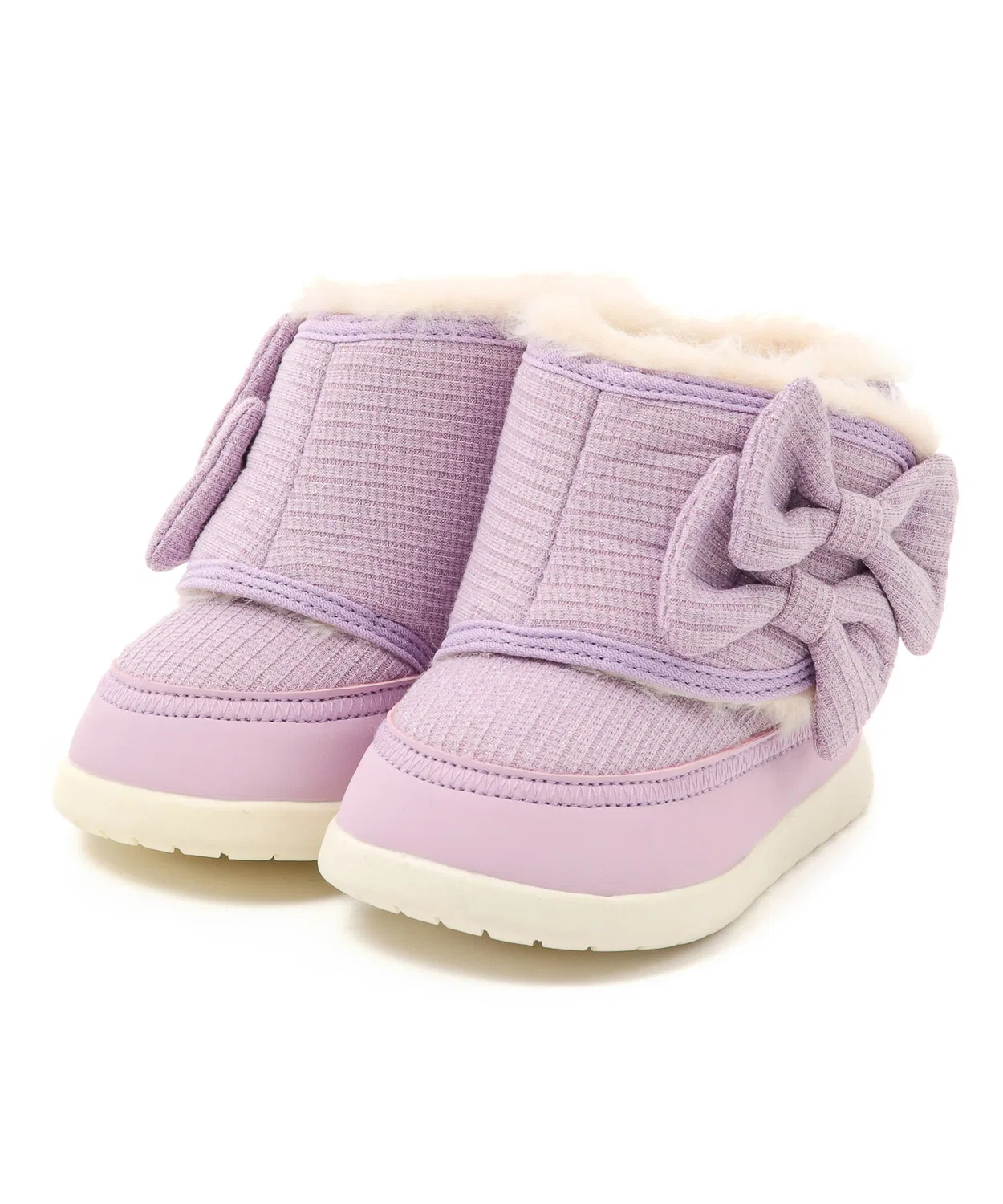 Детские бутсы ifme CALIN Wild flower series с двойным бантом, фиолетовые