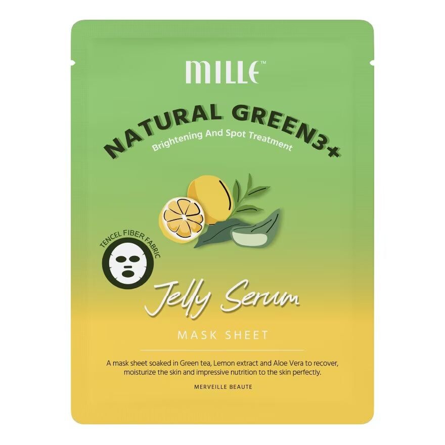

Mille Natural Green 3+ Желе-сыворотка-маска для осветления и удаления пятен 1 шт, White