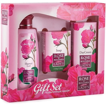 

Набор Rose of Bulgaria Shower Gel, Soap, and Day Cream Gift Set