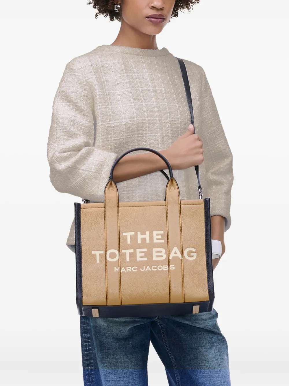 Сумка-тоут The Colourblock среднего размера MARC JACOBS, нейтральный — фото 2